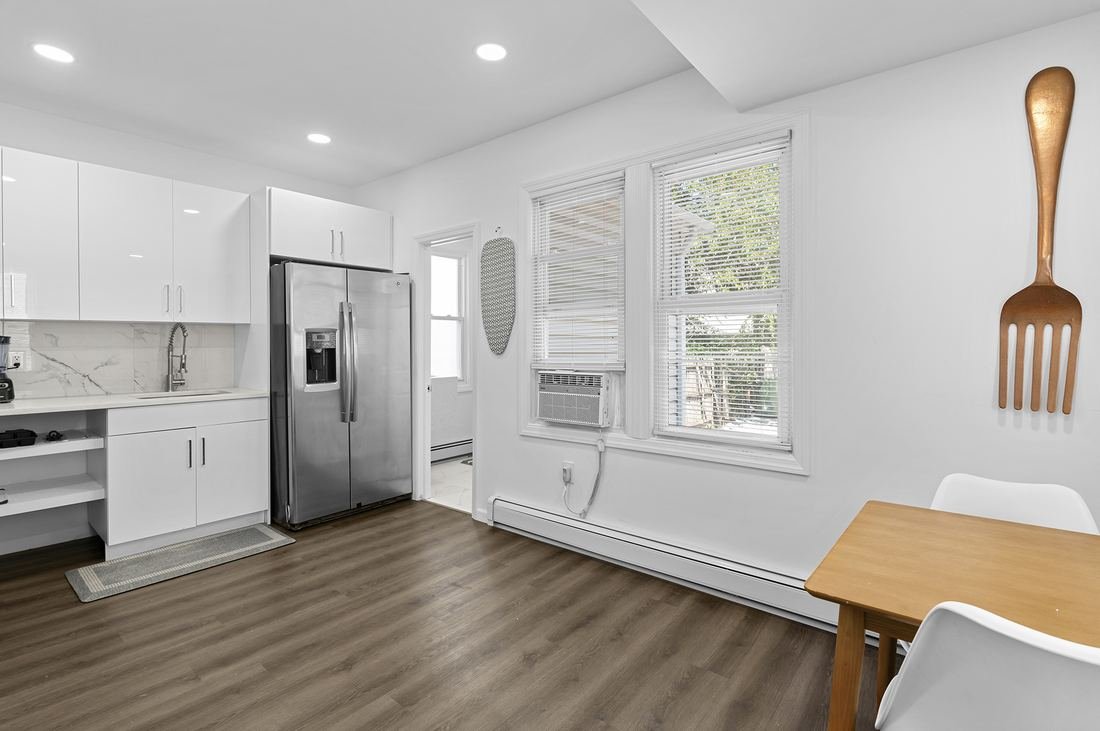 Open living and kitchen space
